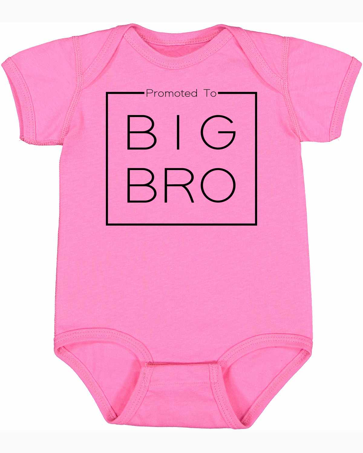 Promoted to Big Bro- Big Brother Box on Infant BodySuit (#1336-10)