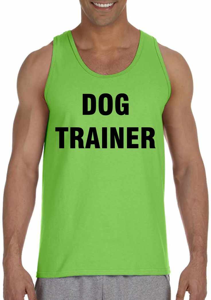 DOG TRAINER on Mens Tank Top (#239-5)