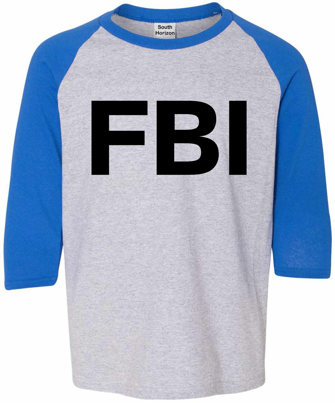 FBI on Youth Baseball Shirt (#402-212)