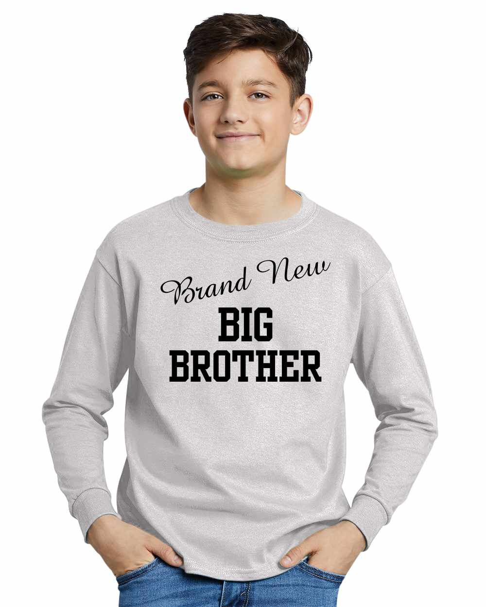 Brand New Big Brother on Youth Long Sleeve Shirt (#999-203)