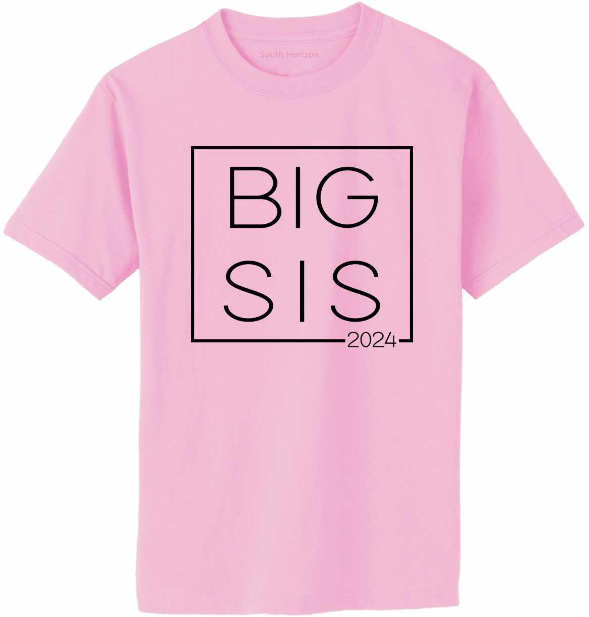 Big Sis 2024 - Big Sister Boxed on Adult T-Shirt