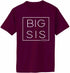 Big Sis 2024 - Big Sister Boxed on Adult T-Shirt (#1380-1)