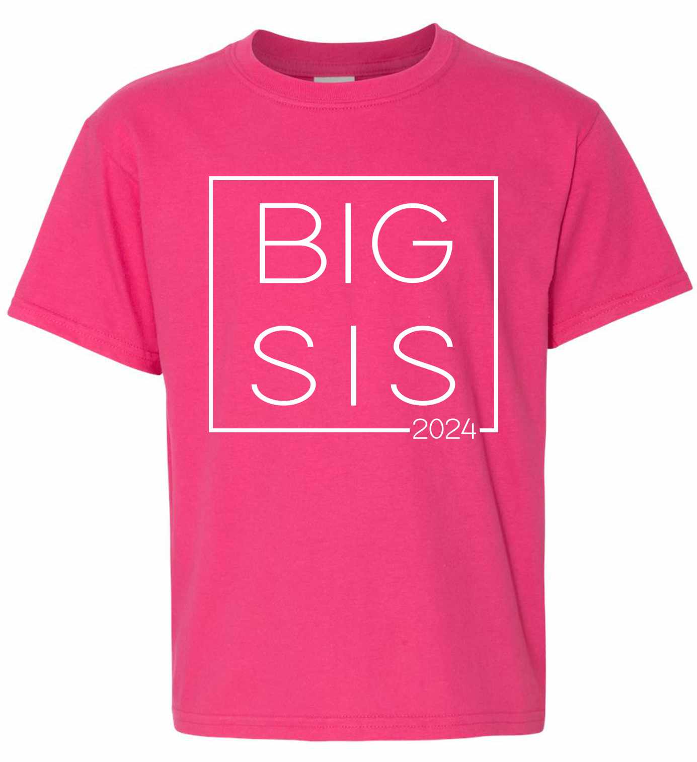 Big Sis 2024 - Big Sister Boxed on Kids T-Shirt (#1380-201)
