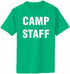CAMP STAFF on Adult T-Shirt (#1389-1)