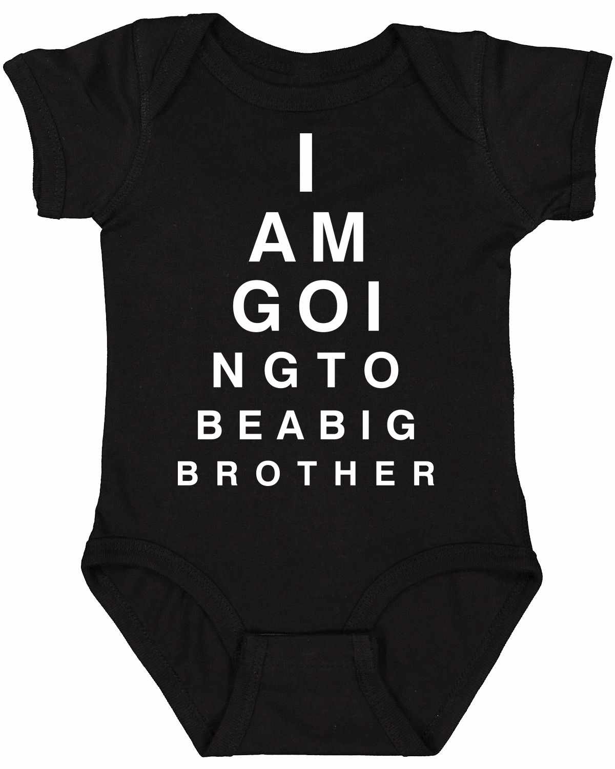I AM GOING TO BE BIG BROTHER EYE CHART Infant BodySuit