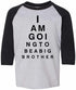 I AM GOING TO BE BIG BROTHER EYE CHART on Youth Baseball Shirt (#1007-212)
