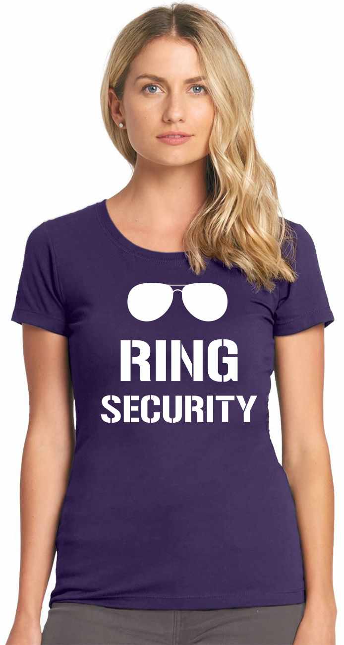 Ring Security on Womens T-Shirt (#1011-2)