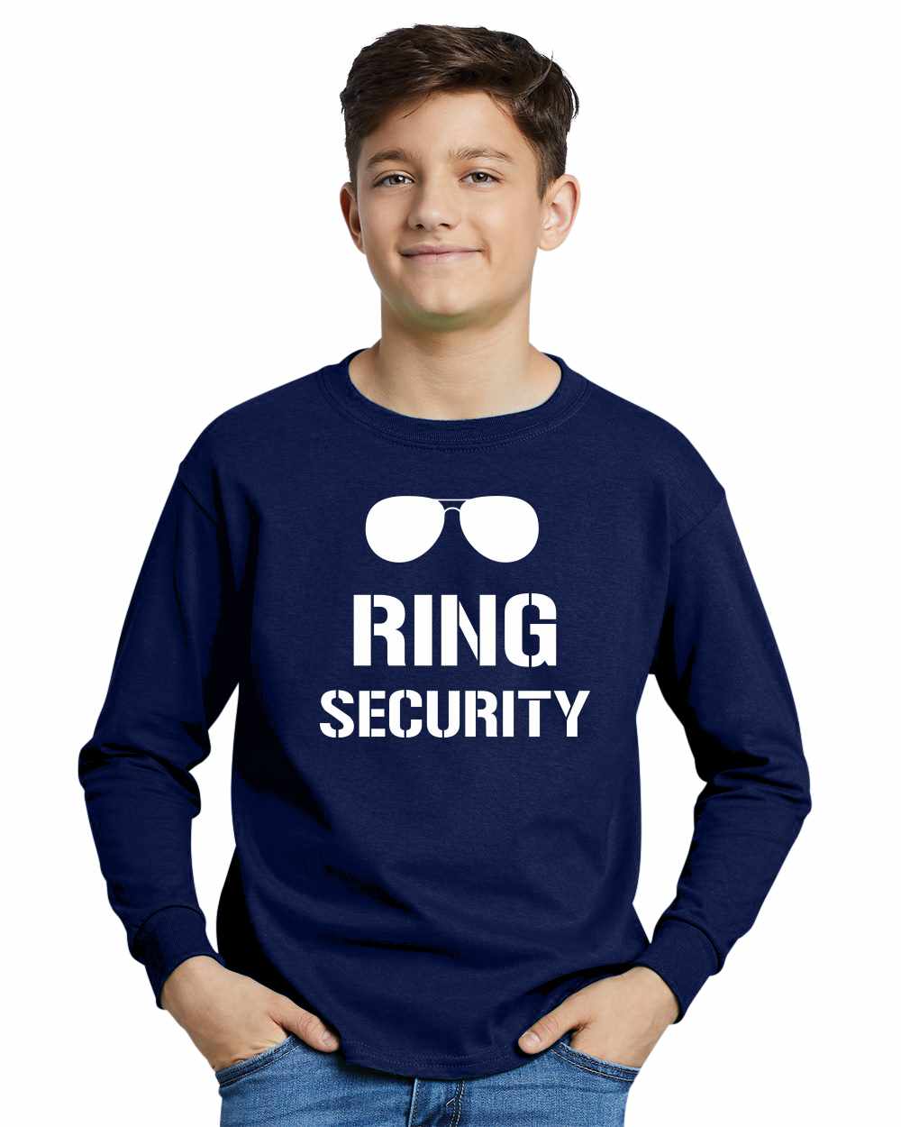 Ring Security on Youth Long Sleeve Shirt (#1011-203)