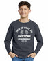 This is What an AWESOME LITTLE BROTHER Looks Like on Youth Long Sleeve Shirt (#1036-203)