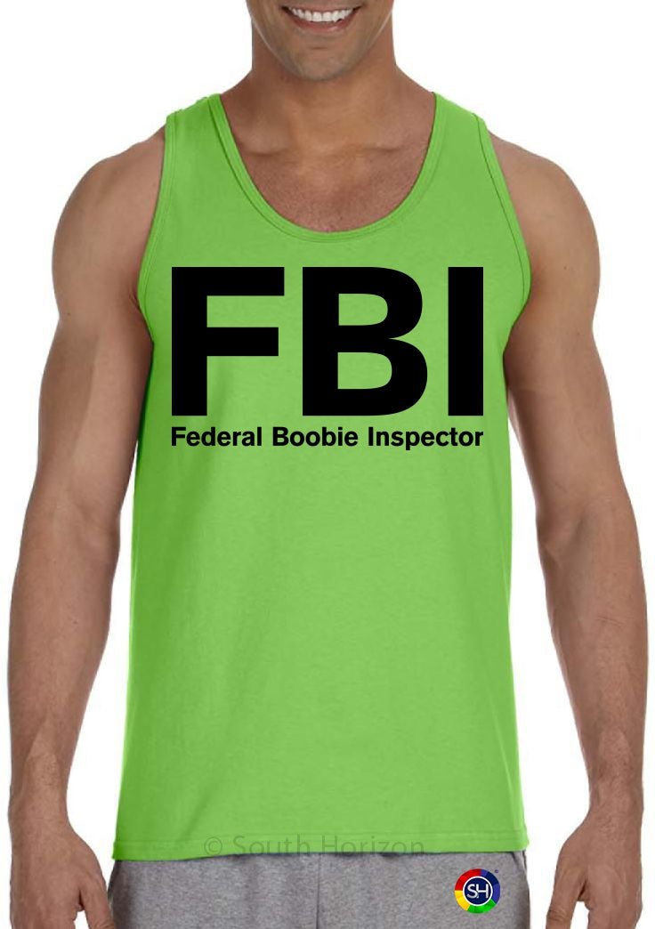 Federal Boobie Inspector Mens Tank Top
