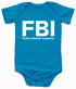 Federal Boobie Inspector Infant BodySuit - Turquoise / NewBorn - Turquoise / 6 Month - Turquoise / 12 Month - Turquoise / 18 Month - Turquoise / 24 Month