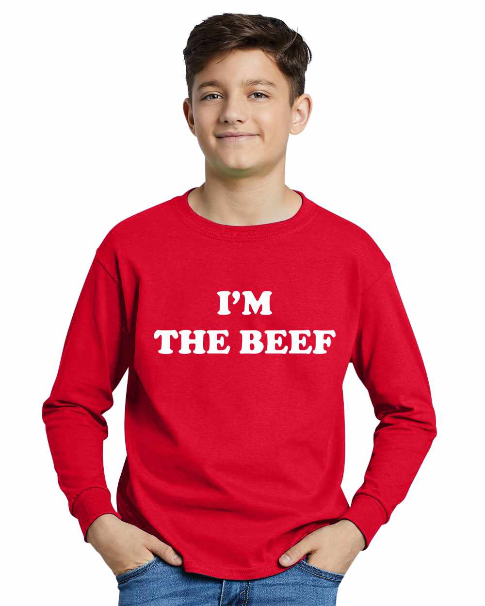 I'm The Beef on Youth Long Sleeve Shirt