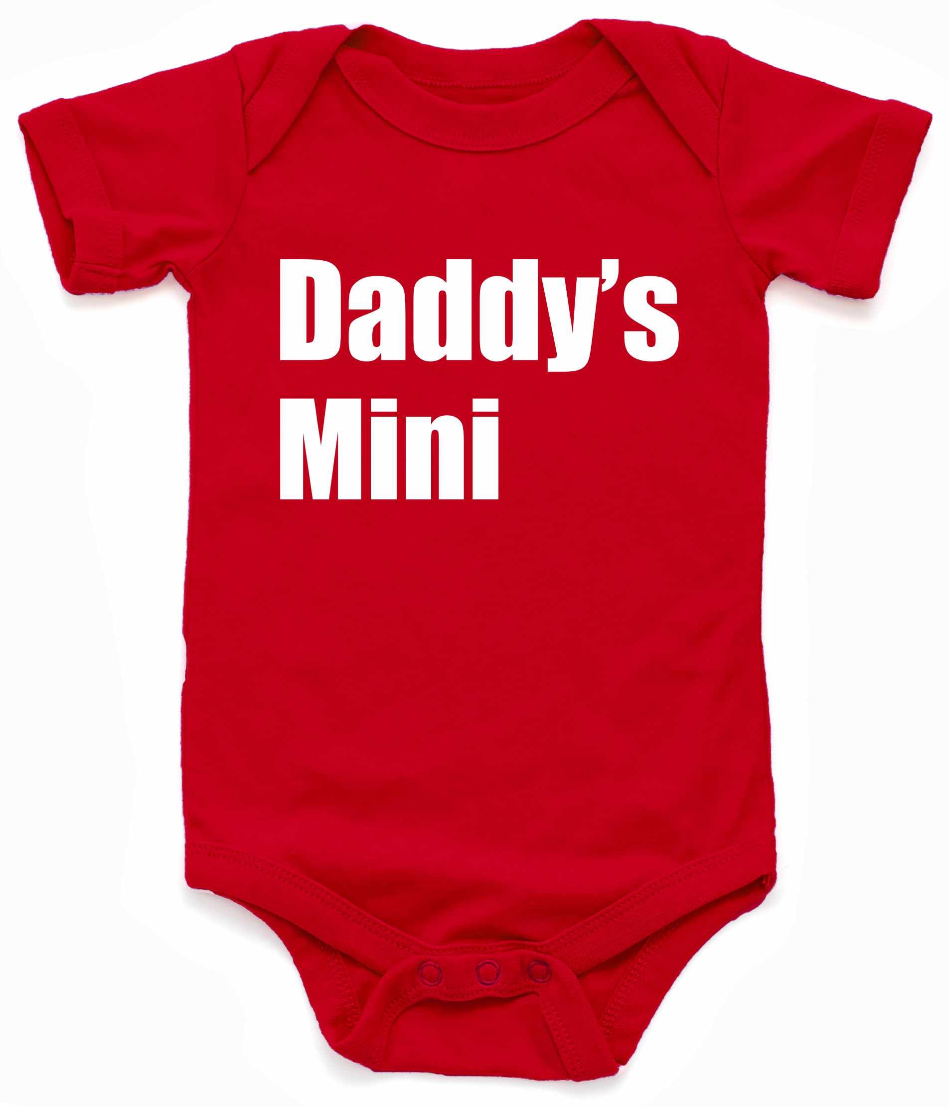 Daddy's Mini Infant BodySuit - Red / NewBorn - Red / 6 Month - Red / 12 Month - Red / 18 Month - Red / 24 Month