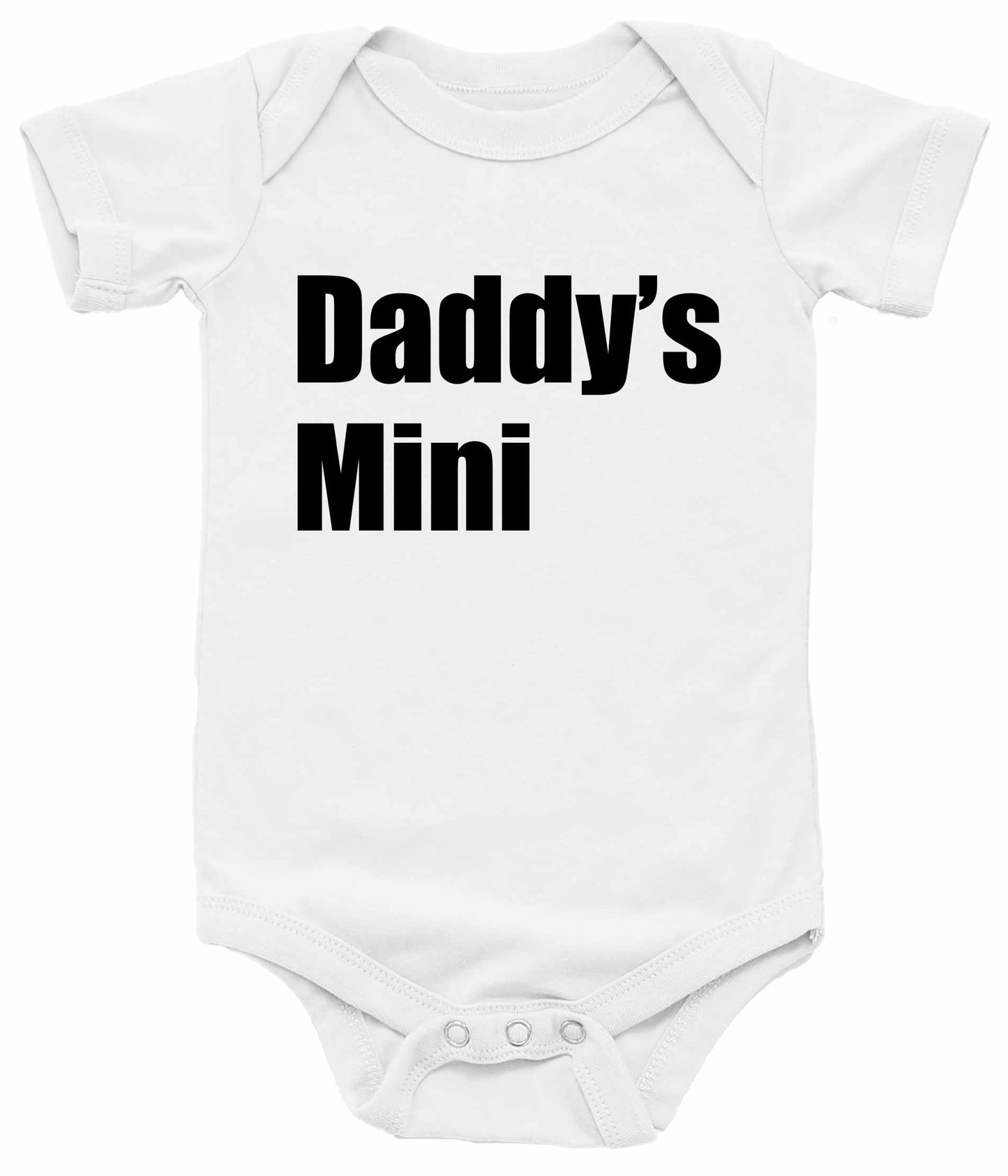 Daddy's Mini Infant BodySuit - White / NewBorn - White / 6 Month - White / 12 Month - White / 18 Month - White / 24 Month