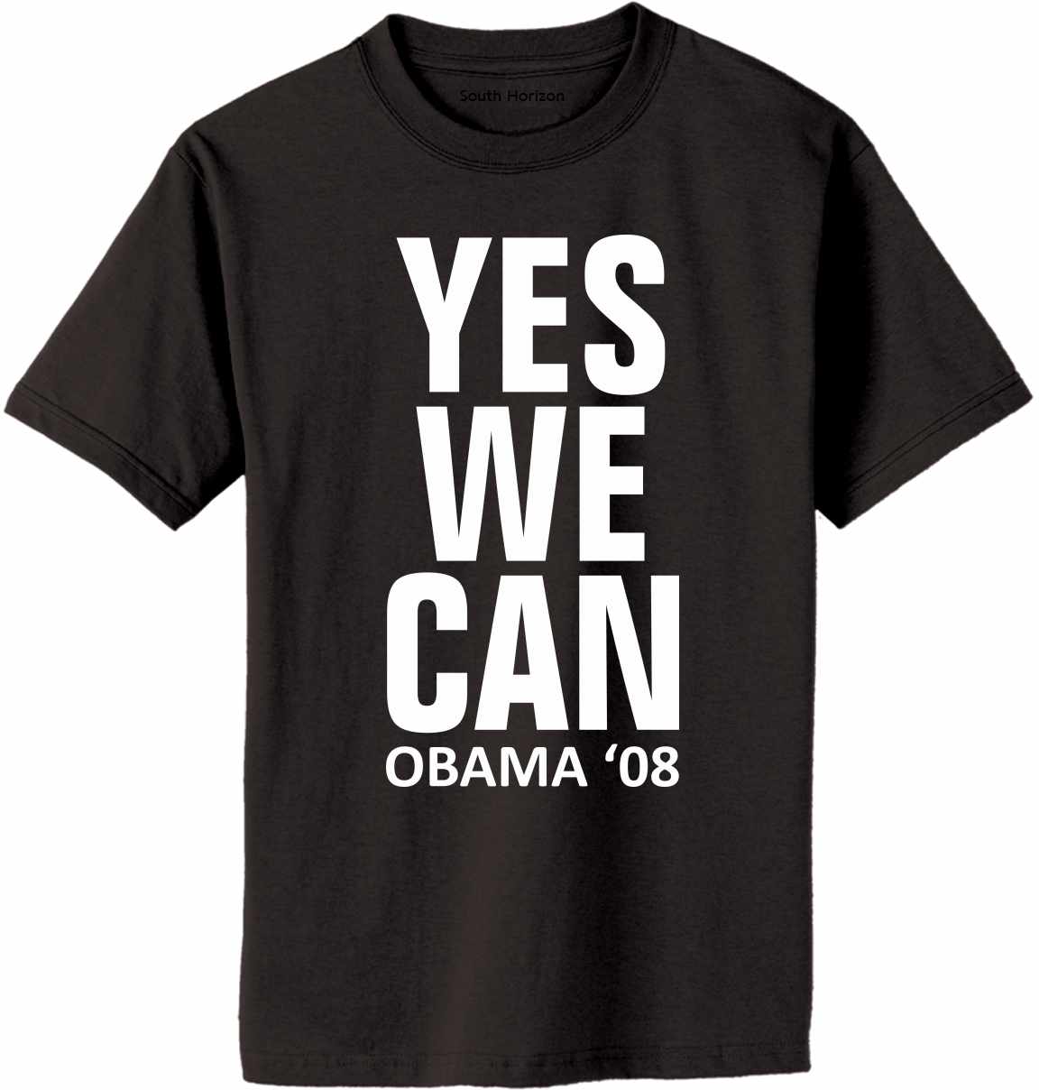 Yes We Can OBAMA 08 Adult T-Shirt (#108-1)
