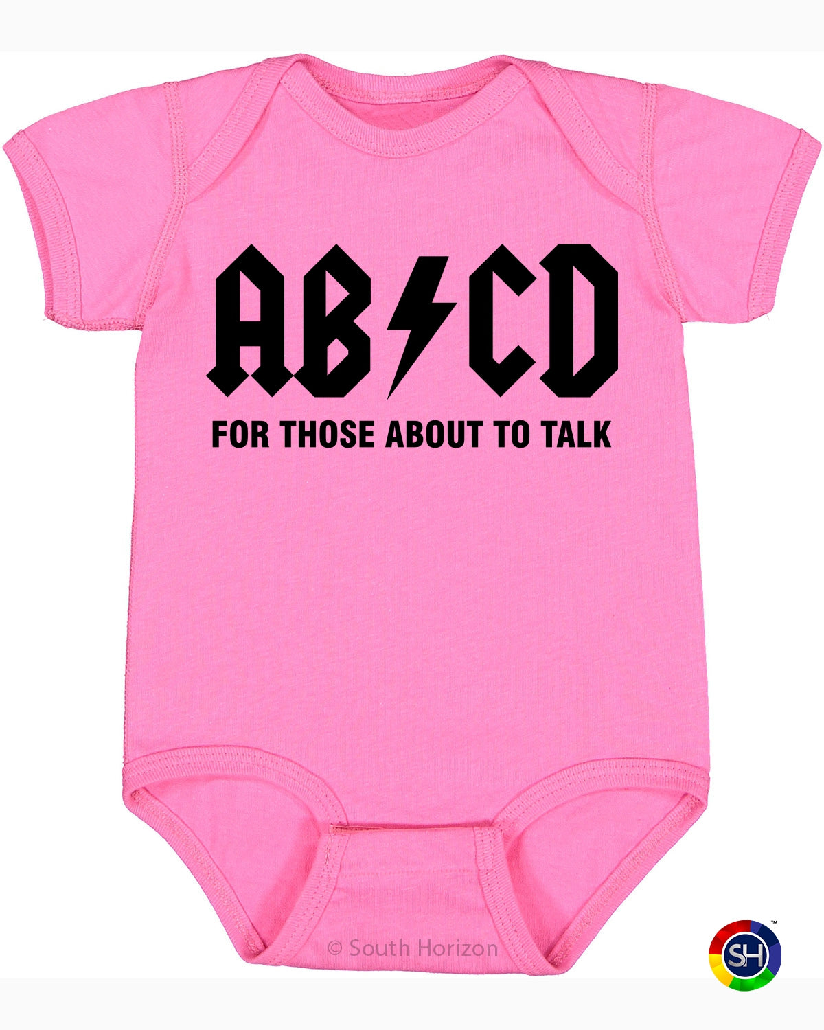 ABCD For Those About To Talk Infant BodySuit (#1084-10)