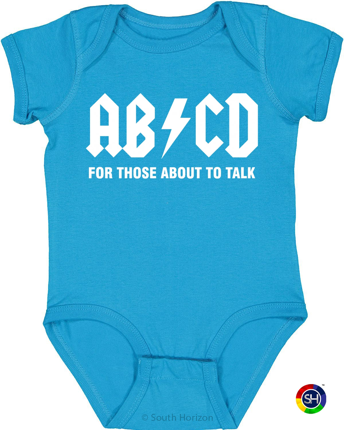 ABCD For Those About To Talk Infant BodySuit (#1084-10)