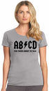 ABCD For Those About To Talk on Womens T-Shirt (#1084-2)