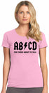 ABCD For Those About To Talk on Womens T-Shirt (#1084-2)