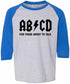 ABCD For Those About To Talk on Youth Baseball Shirt