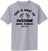 This Is What An Awesome Middle Brother Looks Like Adult T-Shirt (#1094-1)