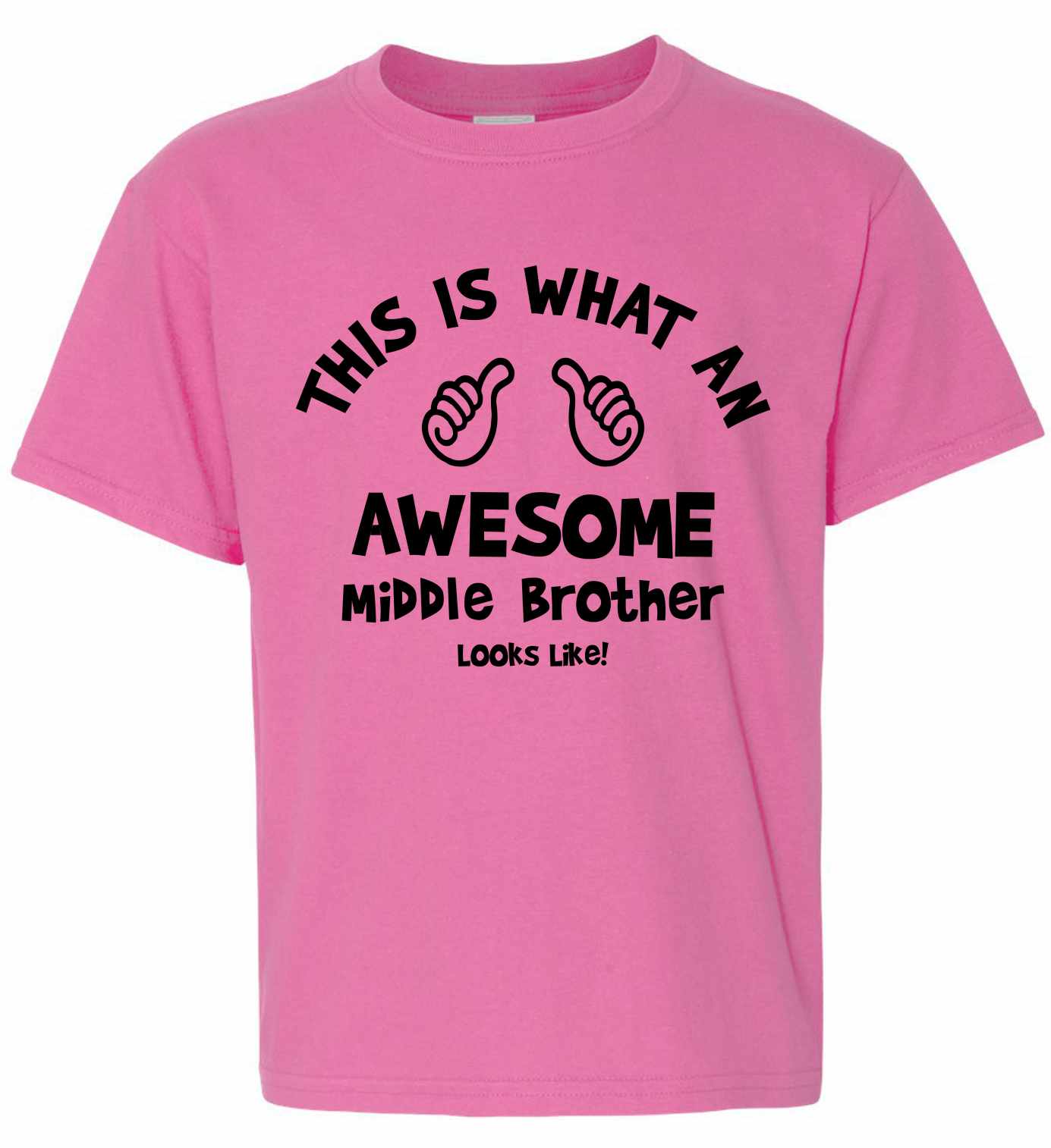 This Is What An Awesome Middle Brother Looks Like on Kids T-Shirt (#1094-201)