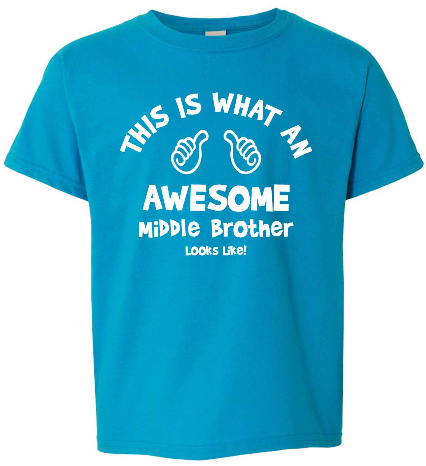 This Is What An Awesome Middle Brother Looks Like on Kids T-Shirt (#1094-201)