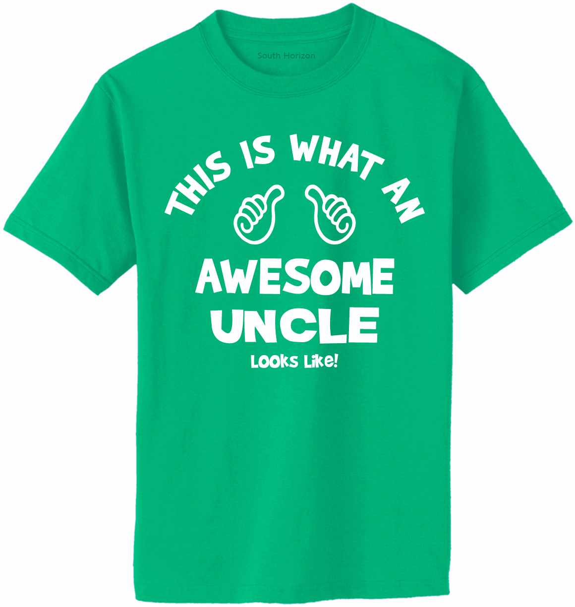 This is What an Awesome Uncle Looks Like Adult T-Shirt (#1095-1)
