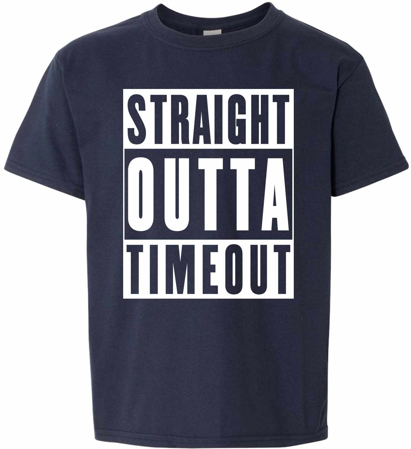Straight Outta TimeOut on Kids T-Shirt (#1096-201)