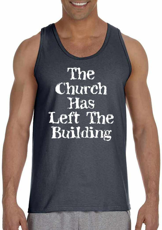 The Church Has Left The Building Mens Tank Top