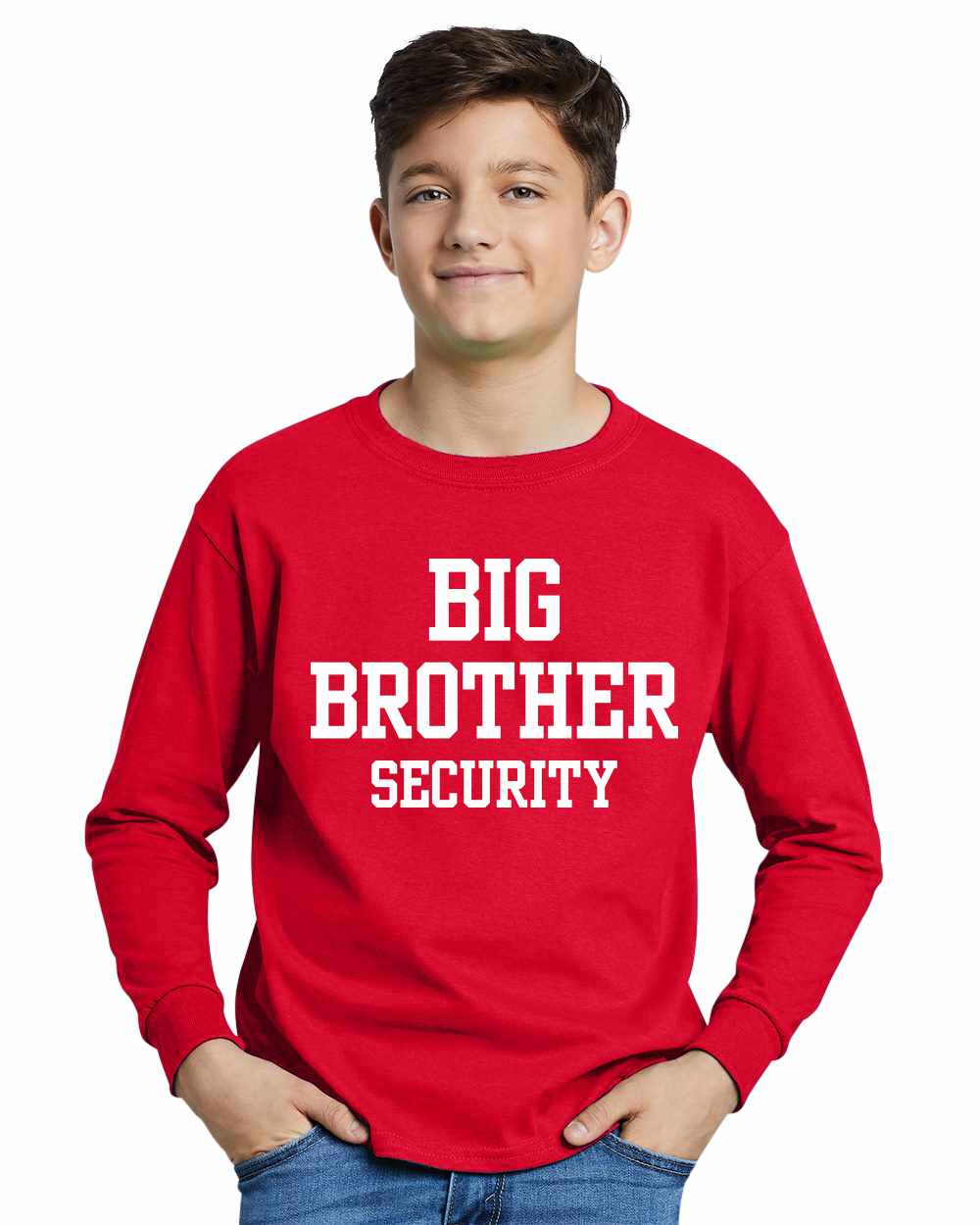 Big Brother Security on Youth Long Sleeve Shirt