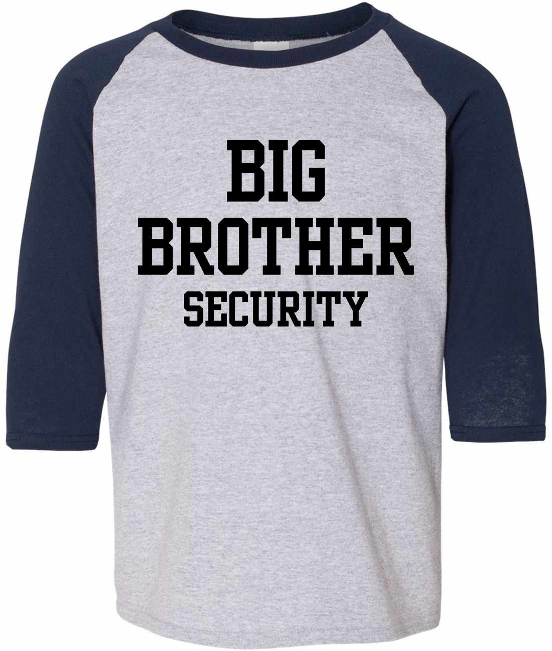 Big Brother Security on Youth Baseball Shirt (#1136-212)