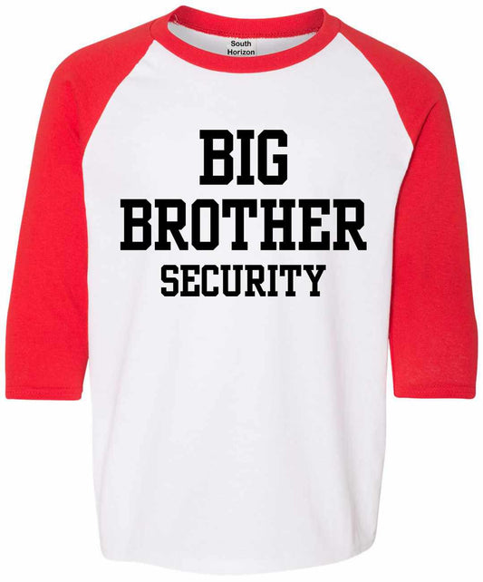 Big Brother Security on Youth Baseball Shirt