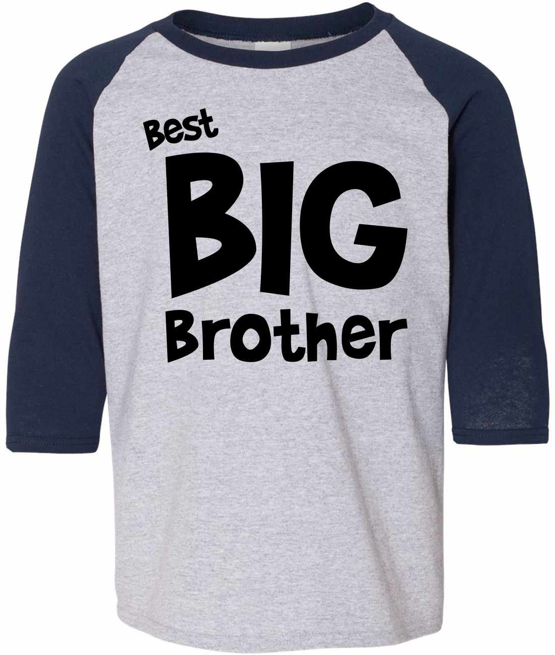 Best Big Brother on Youth Baseball Shirt (#1138-212)