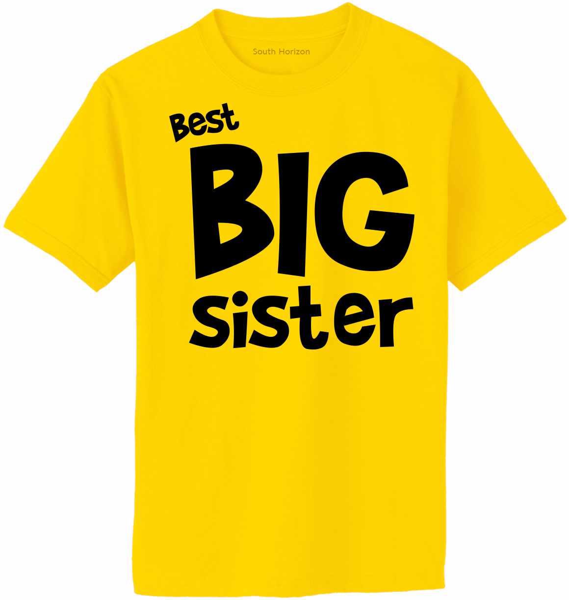 Best Big Sister Adult T-Shirt (#1139-1)