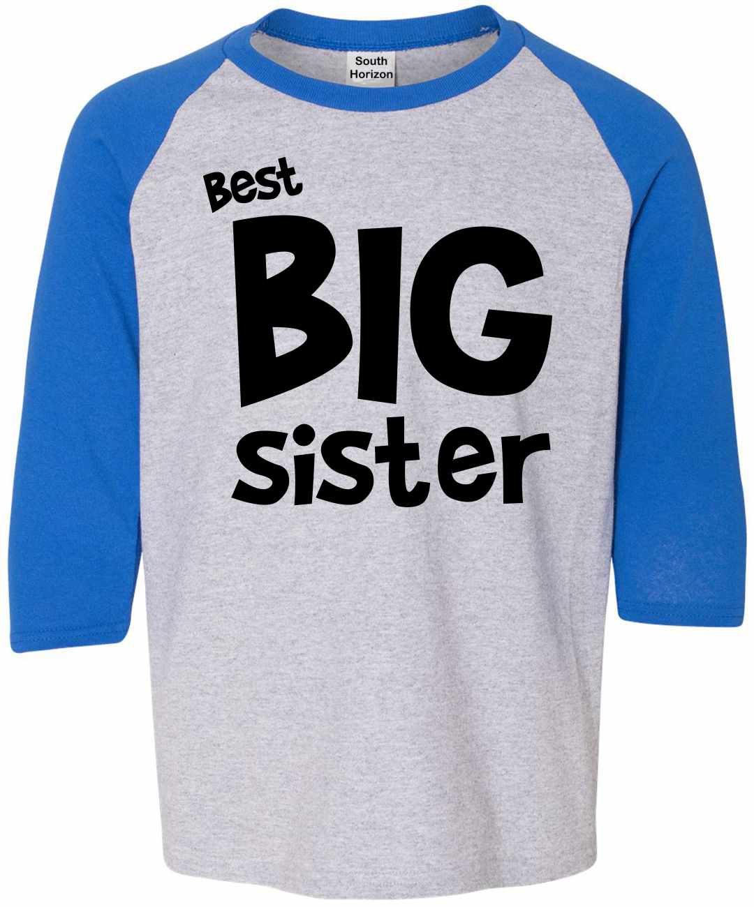 Best Big Sister on Youth Baseball Shirt