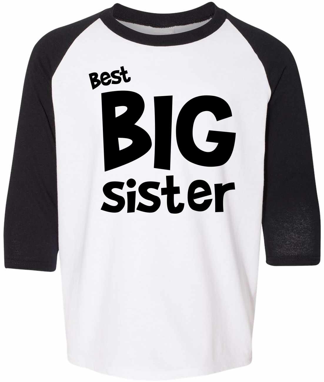 Best Big Sister on Youth Baseball Shirt (#1139-212)