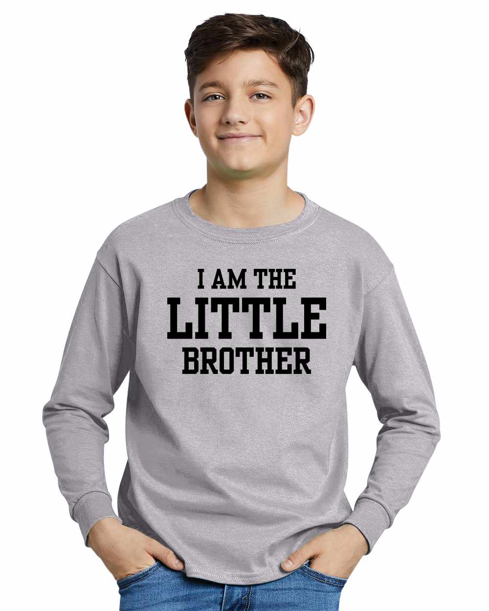 I AM The Little Brother on Youth Long Sleeve Shirt