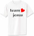 Team Jesus (heart) Adult T-Shirt
