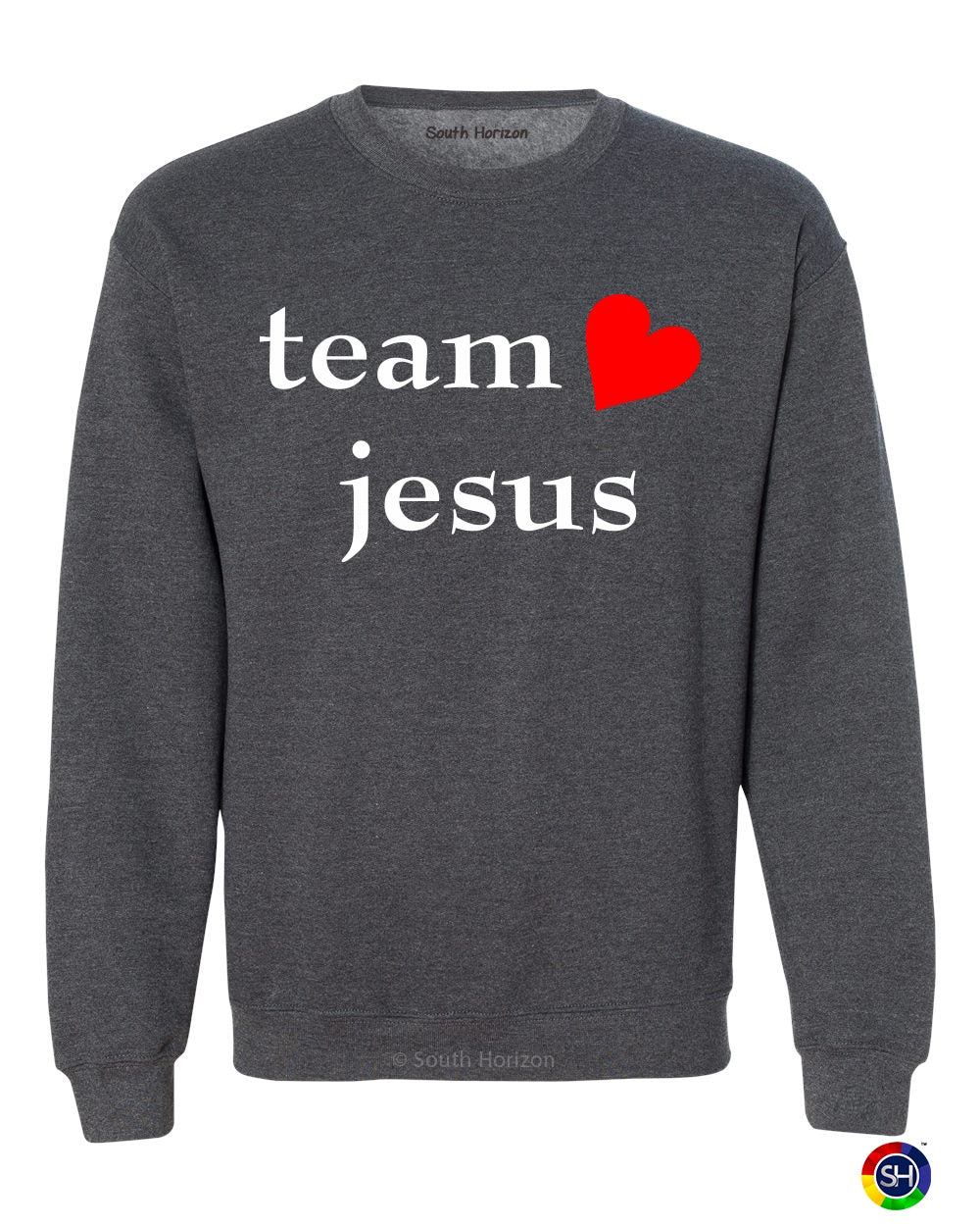 Team Jesus (heart) Sweat Shirt (#1163-11)