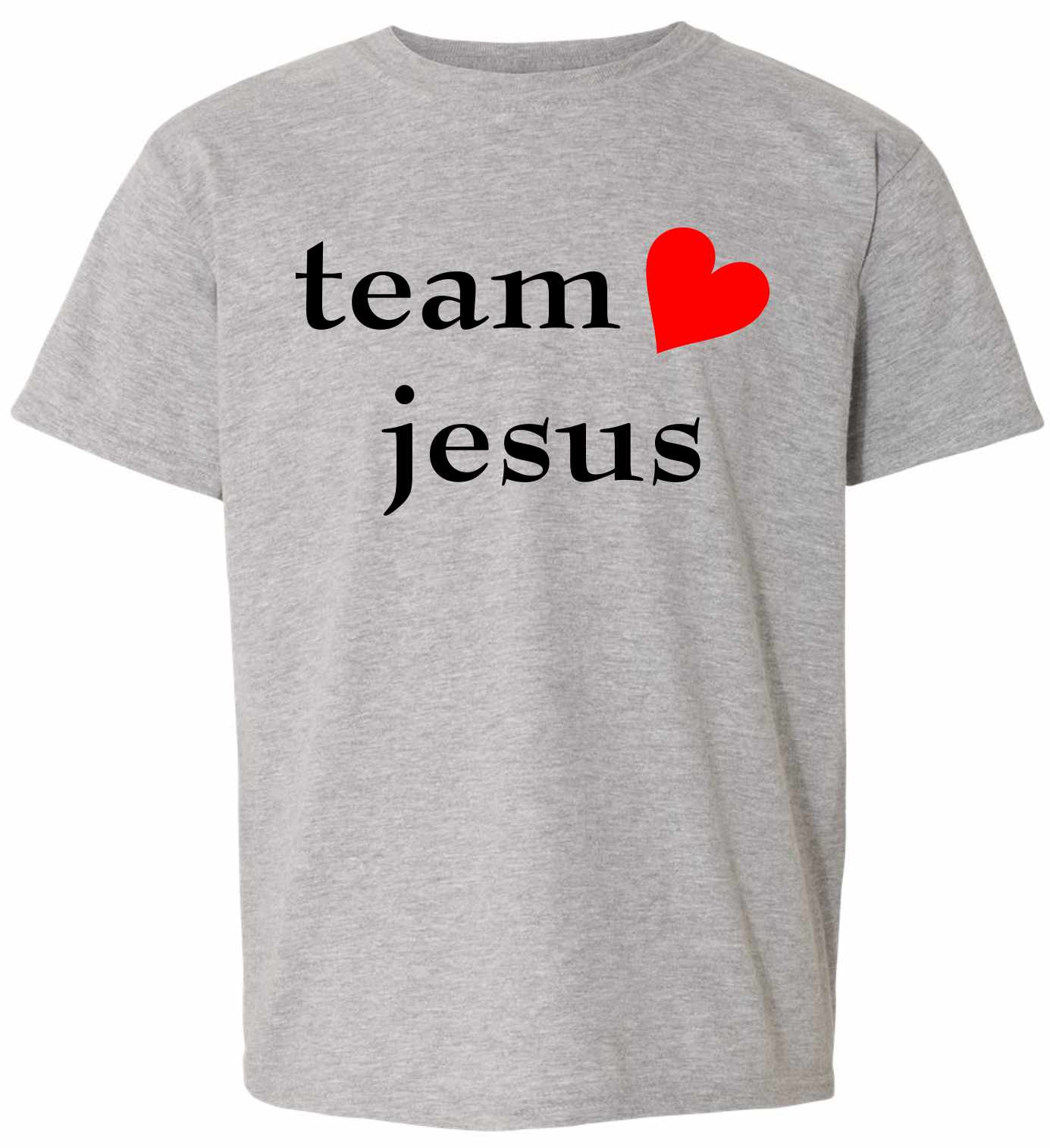 Team Jesus (heart) on Kids T-Shirt