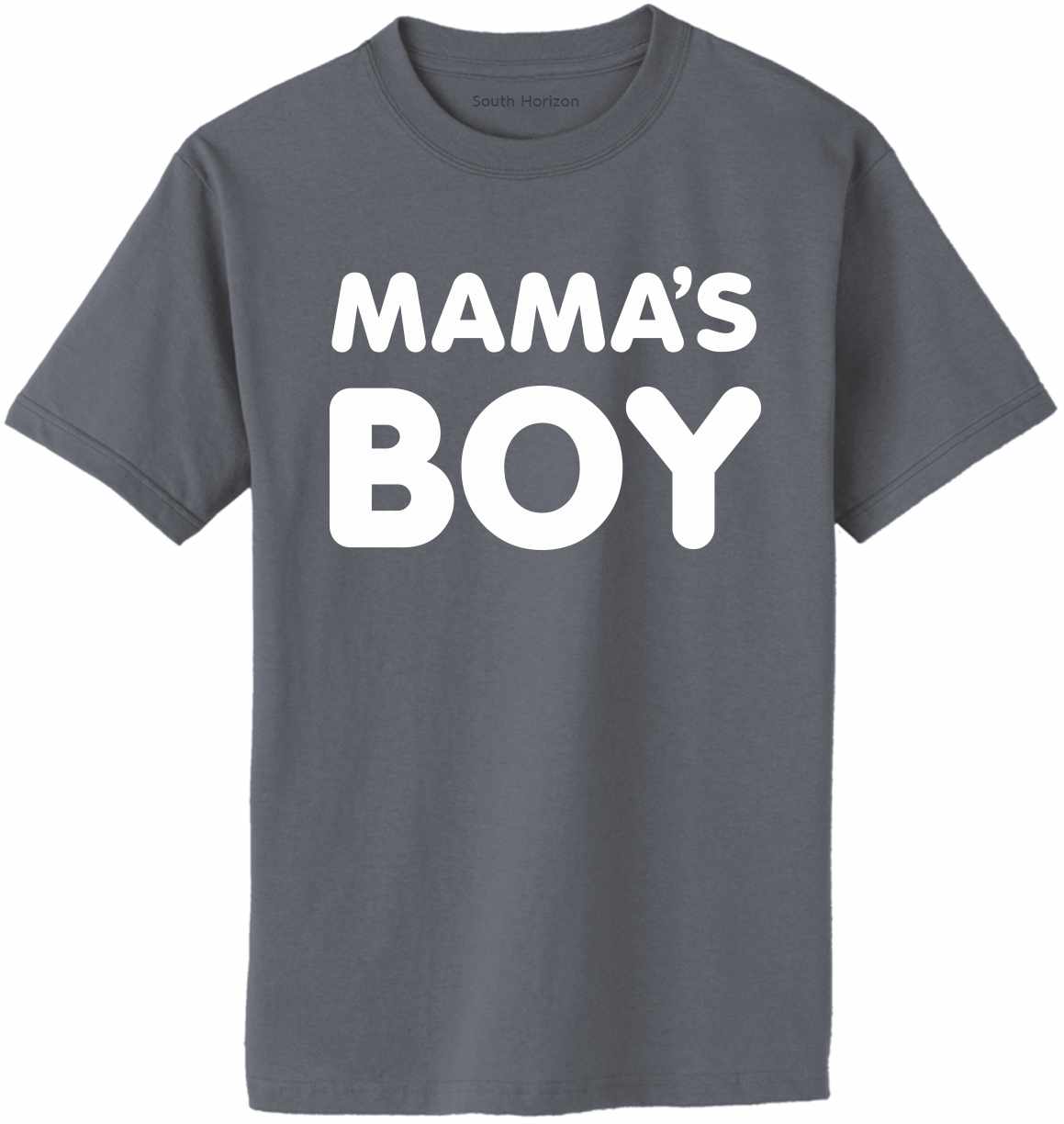 MAMA'S BOY on Adult T-Shirt (#1185-1)