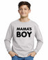 MAMA'S BOY on Youth Long Sleeve Shirt