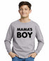 MAMA'S BOY on Youth Long Sleeve Shirt (#1185-203)