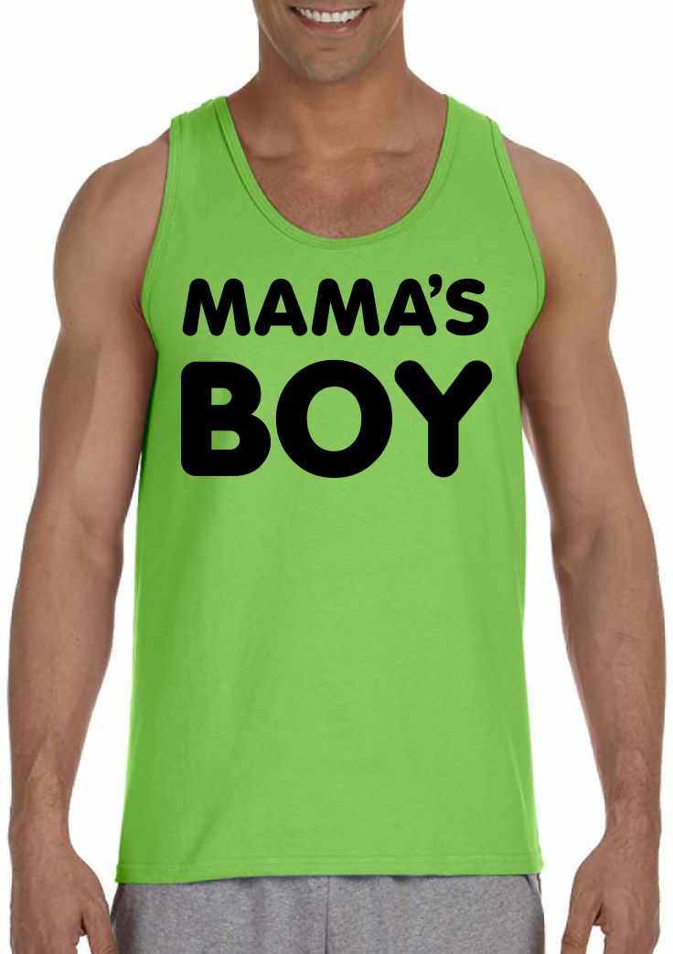 MAMA'S BOY on Mens Tank Top (#1185-5)