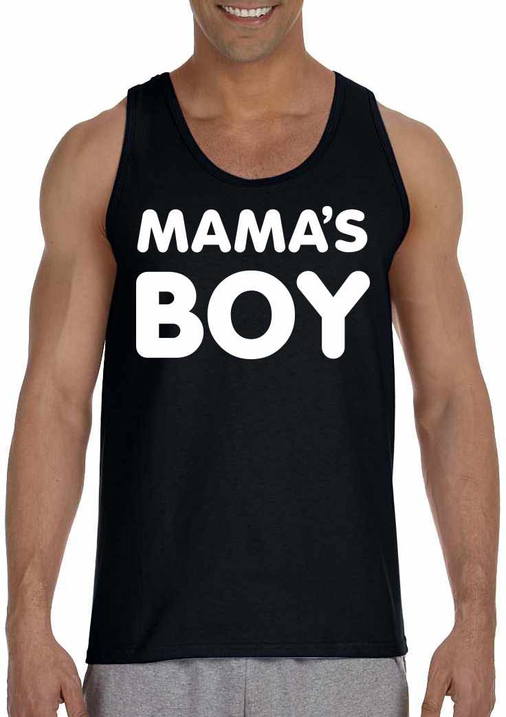MAMA'S BOY on Mens Tank Top