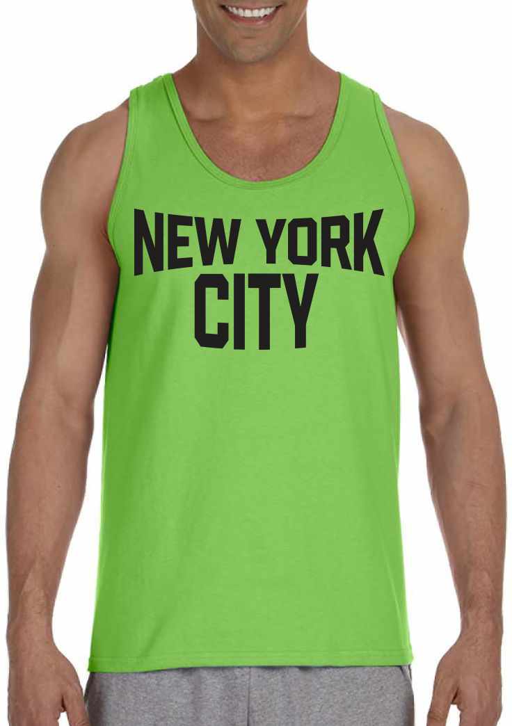 New York City on Mens Tank Top (#1194-5)