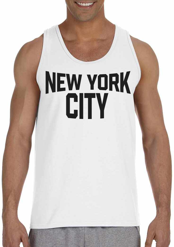 New York City on Mens Tank Top (#1194-5)