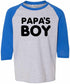 Papa's Boy on Youth Baseball Shirt (#1217-212)