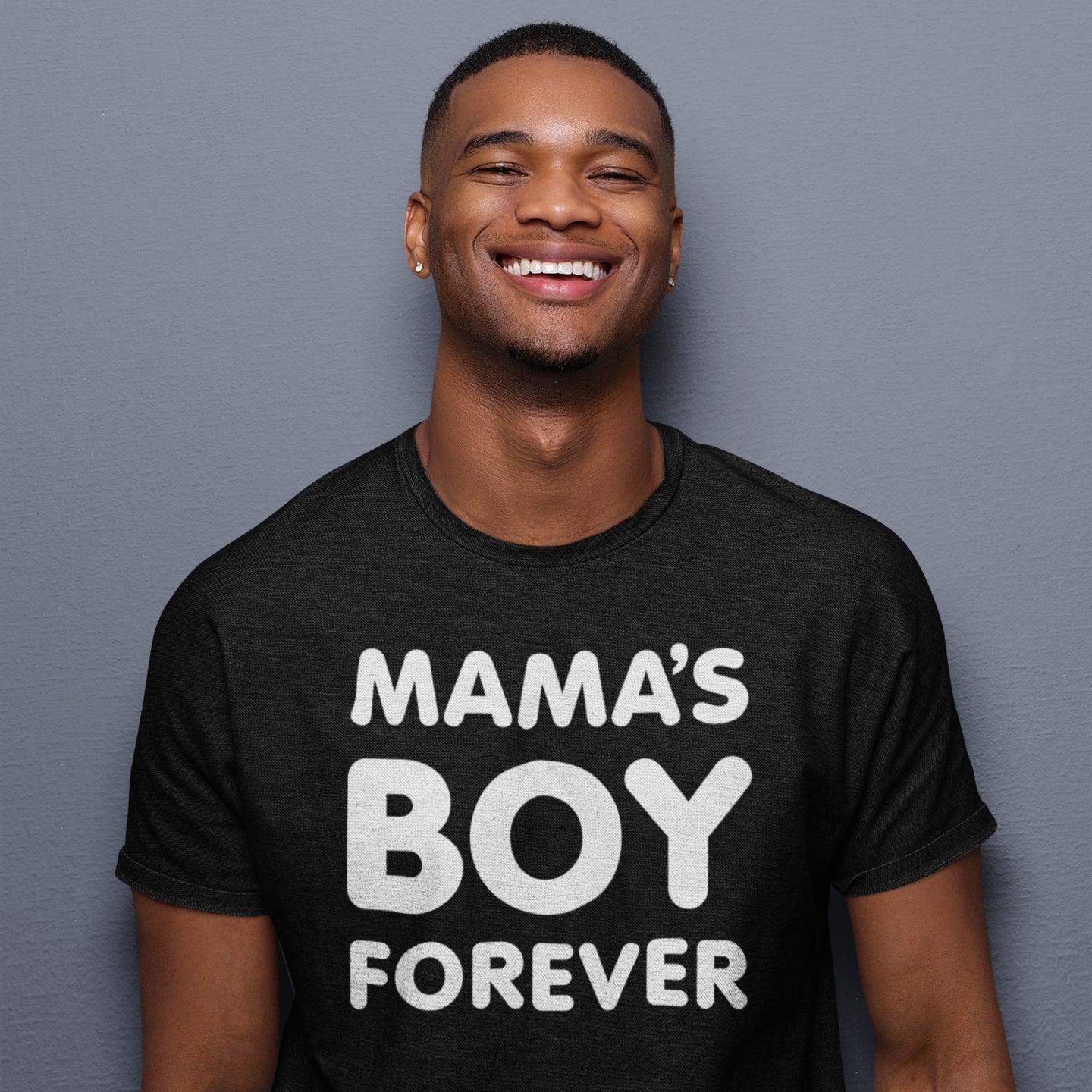 Mama's Boy Forever on Adult T-Shirt (#1223-1)